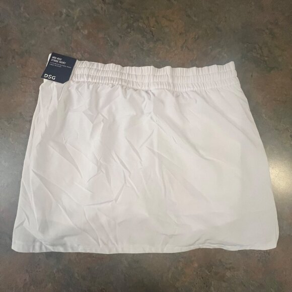 DSG‎ Womens Mid-Rise Stride Skort With Built-In Shorts M White - Picture 2 of 8